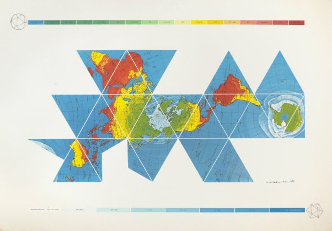 Dymaxion Air-Ocean World Map